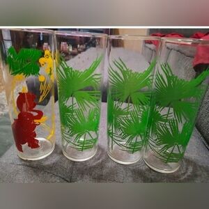 Tall Libbey Ice Tea Glasses ( 4 Glasses. Vintage